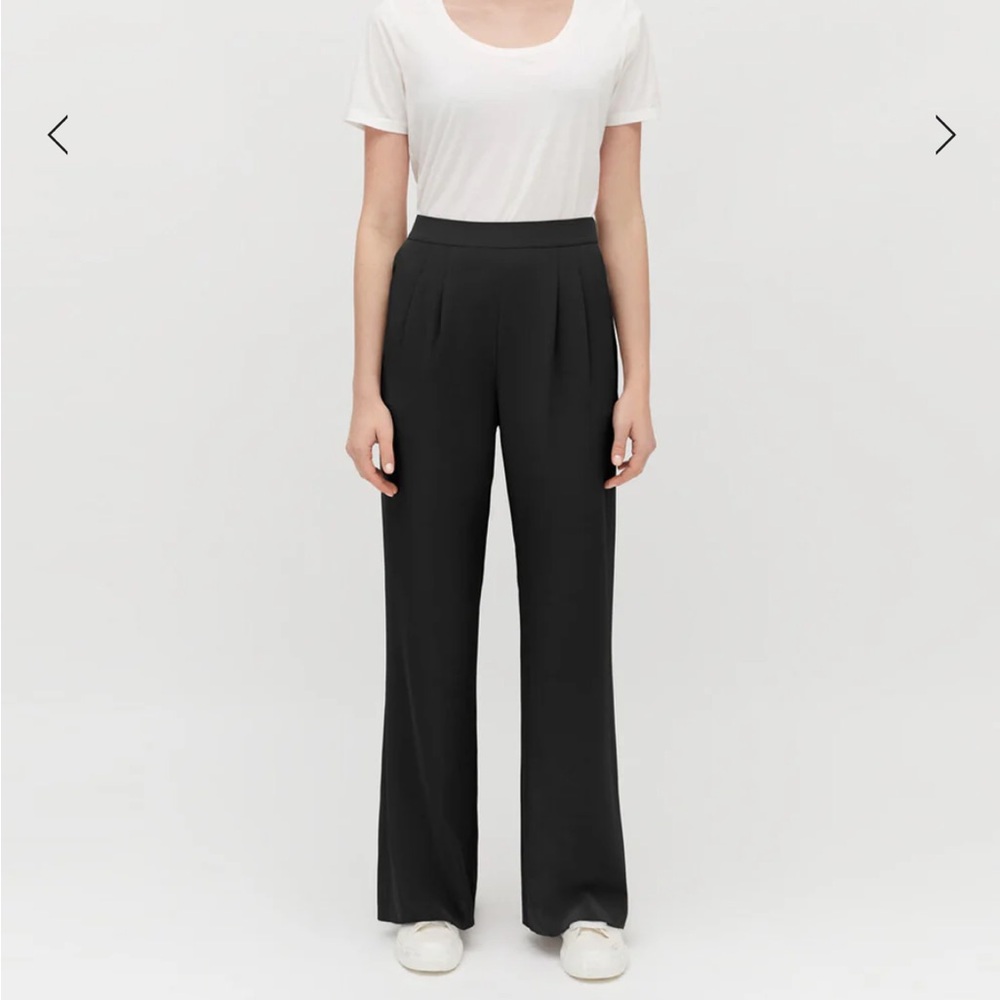 Cuyana Silk Wide-Leg Pants
